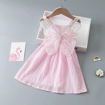 Adelina Butterfly Fairy Wings Dress | Girls Fairy Dresses - i-diya