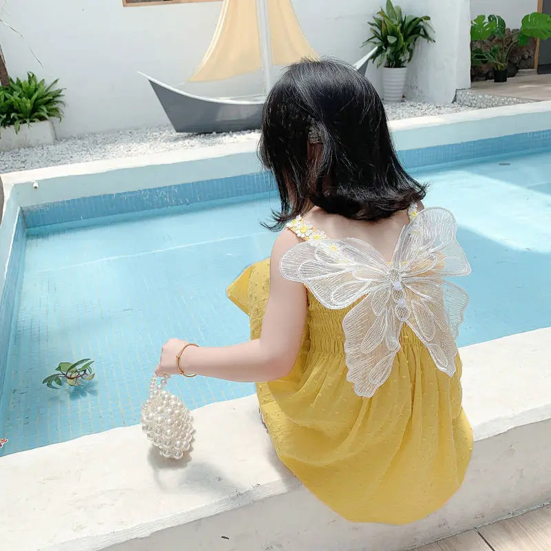 Adelina Butterfly Fairy Wings Dress | Girls Fairy Dresses - i-diya