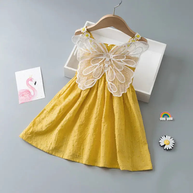 Adelina Butterfly Fairy Wings Dress | Girls Fairy Dresses - i-diya