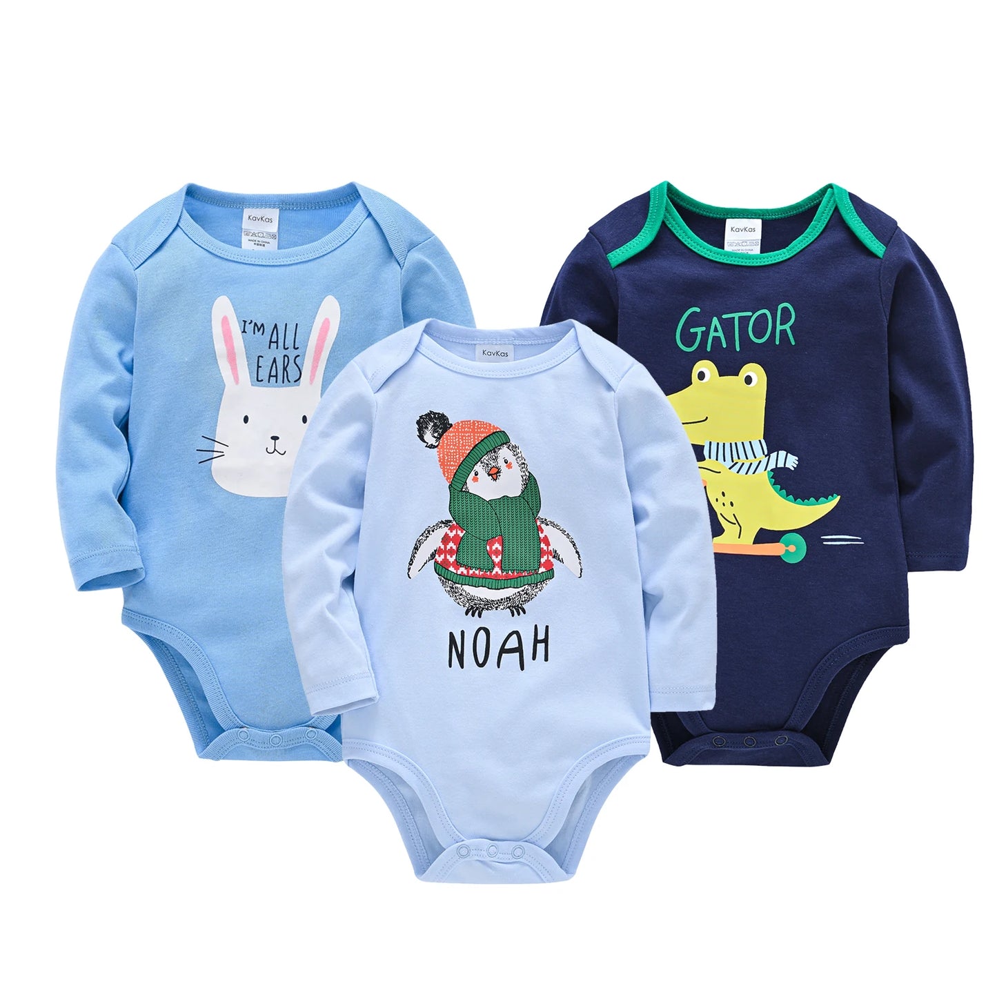 Baby Girls 3-pack and 6-pack Long-sleeve Onesies Bodysuits | Baby Girl Bodysuits - i-diya