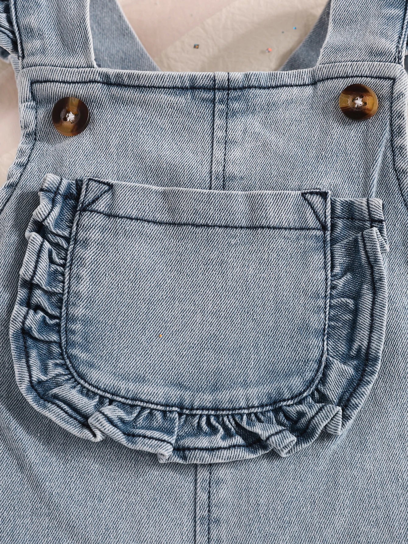 Bonnie Denim Overalls | Baby Girl Overalls - i-diya