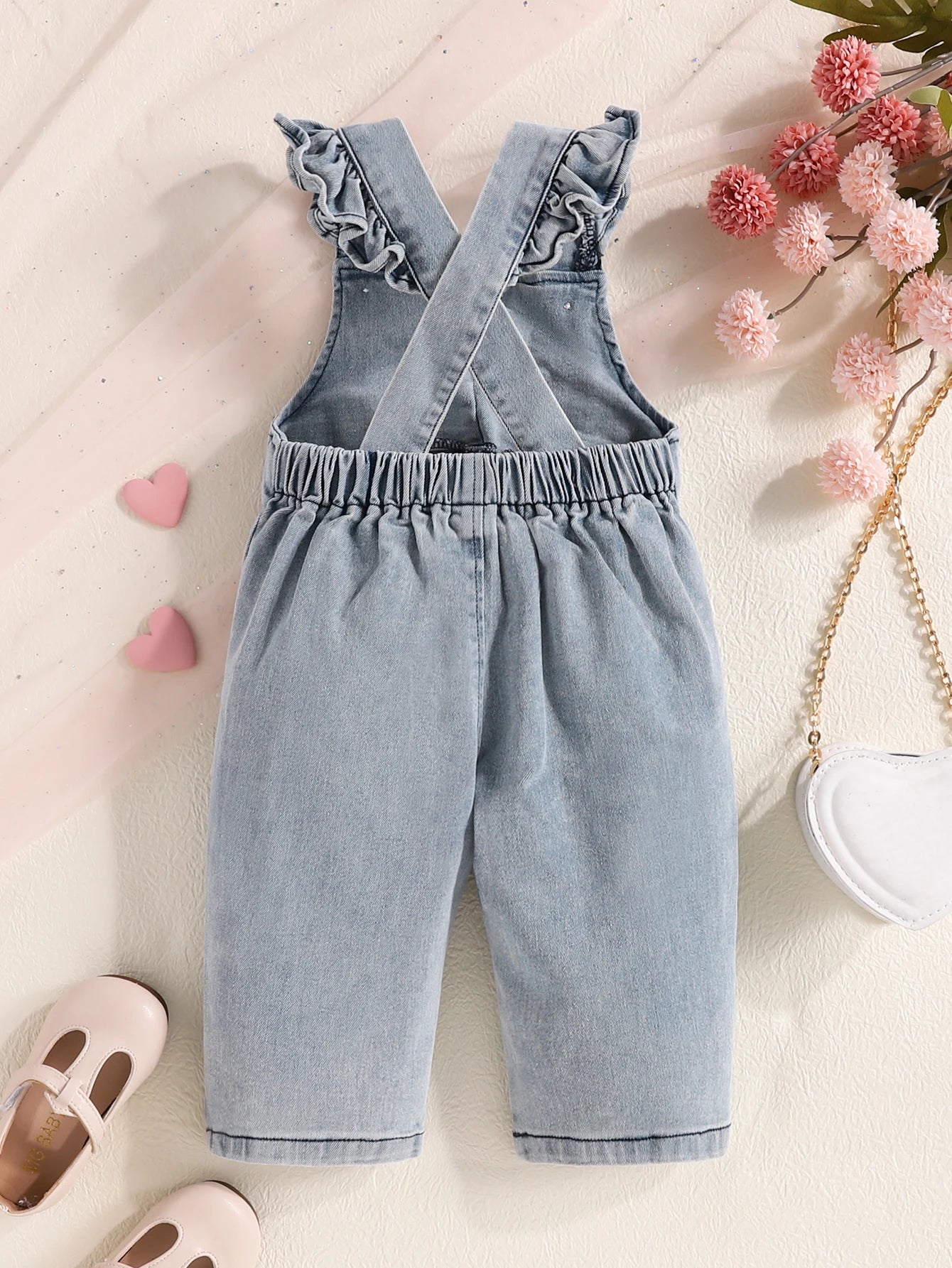 Bonnie Denim Overalls | Baby Girl Overalls - i-diya