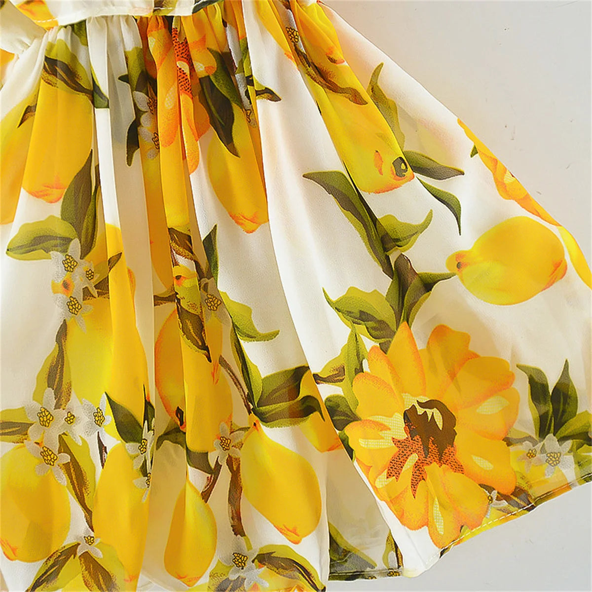 Citrus Cold Shoulder Sundress | Baby Girl Sundresses - i-diya