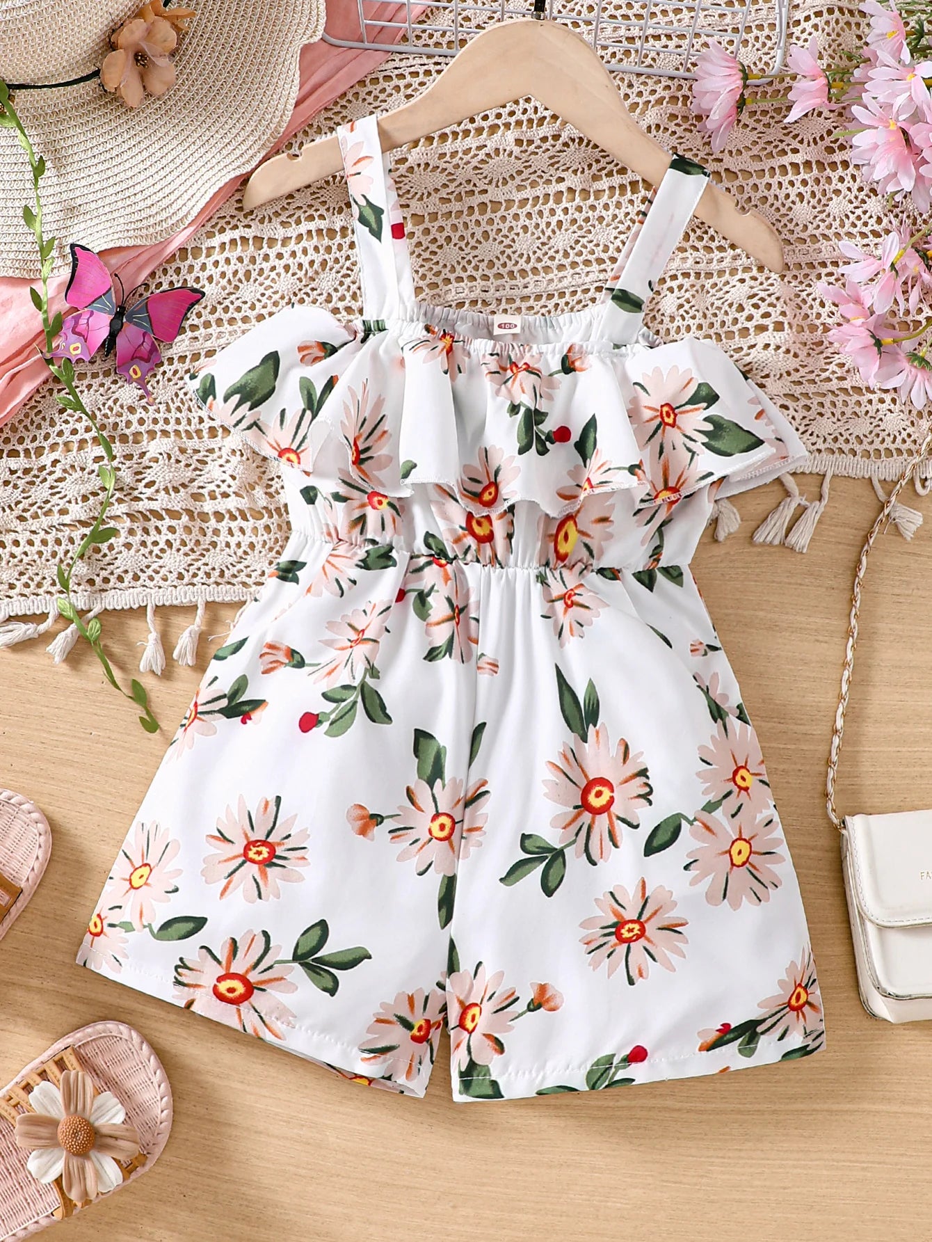 Daze Blooming Floral Romper | Girls Rompers - i-diya