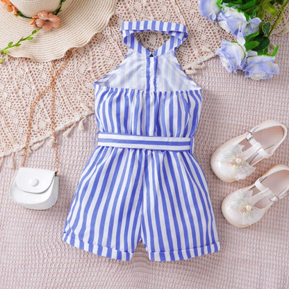 Evlin Halter Neck Rompers | Girls Summer Outfits - i-diya