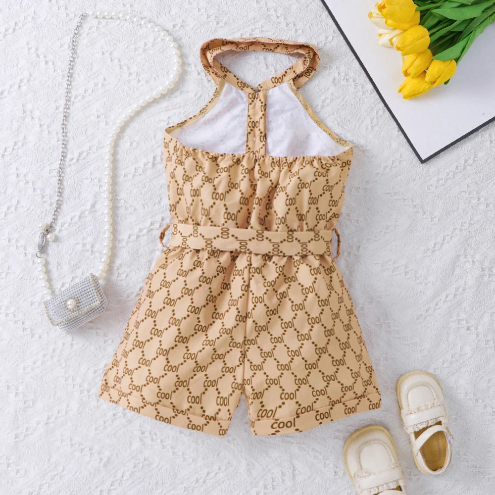 Evlin Halter Neck Rompers | Girls Summer Outfits - i-diya