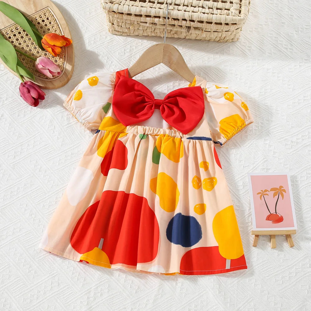 Portray Bow Holiday Dress | Baby Girl Summer Dresses - i-diya