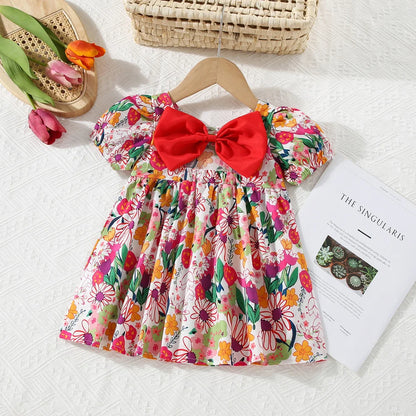 Portray Bow Holiday Dress | Baby Girl Summer Dresses - i-diya