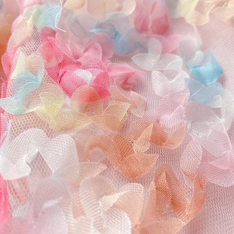 Rosalia Floral Pastel Tulle Dress | Girls Bow Dresses - i-diya