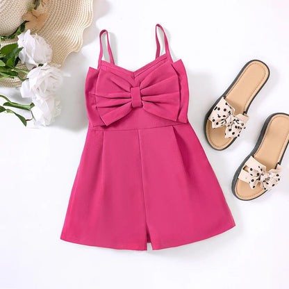 Whammy Sweet Big Bow Romper | Girls Jumpsuit - i-diya