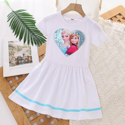 Elsa Play Dress Kids Casual Holiday Outfit | Toddler Girl Frozen Elsa Dresses - i-diya